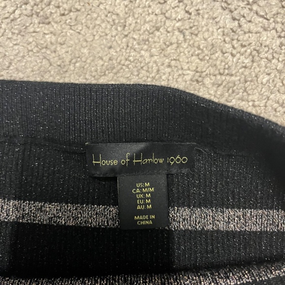 House of Harlow 1960 Sweater Maxi Skirt Metallic - Picture 3 of 5